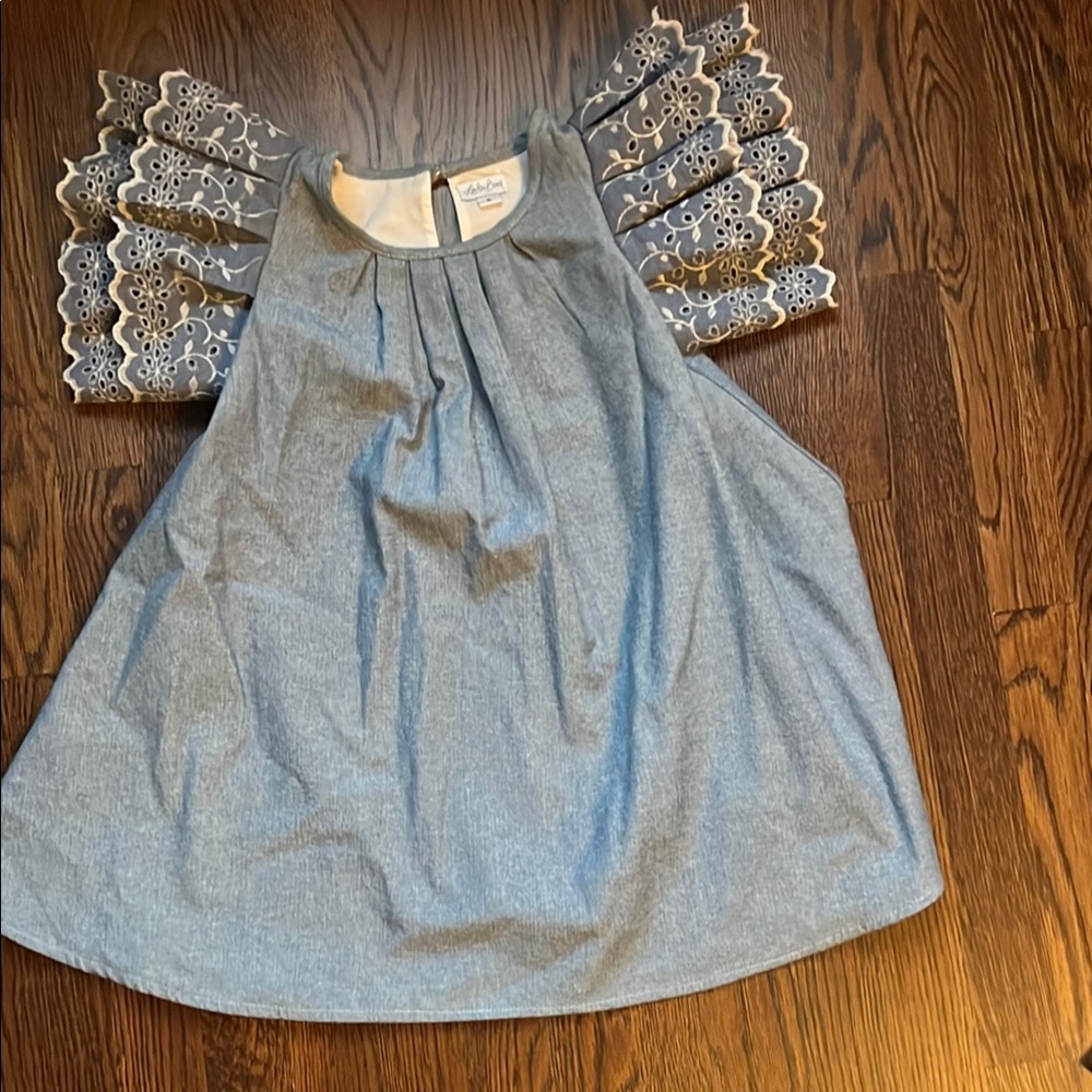 Lindsey Berns adorable denim dress